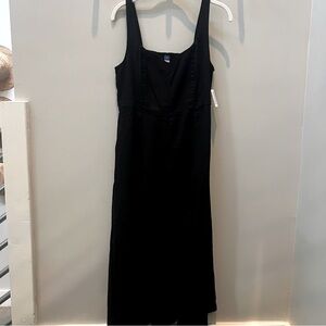 Old Navy Fit & Flare Linen Midi Dress NWT